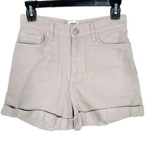 UO BDG Light Khaki Mon High Rise Short